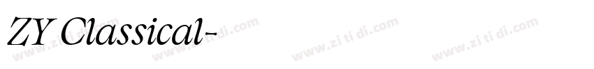 ZY Classical字体转换